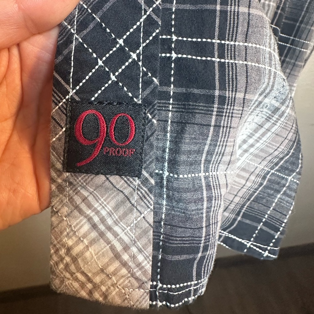 Panhandle 90s proof vintage western cowboy men button up shirt size xl slim - Picture 3 of 11